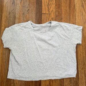 Lululemon Light Gray Boxy Tee